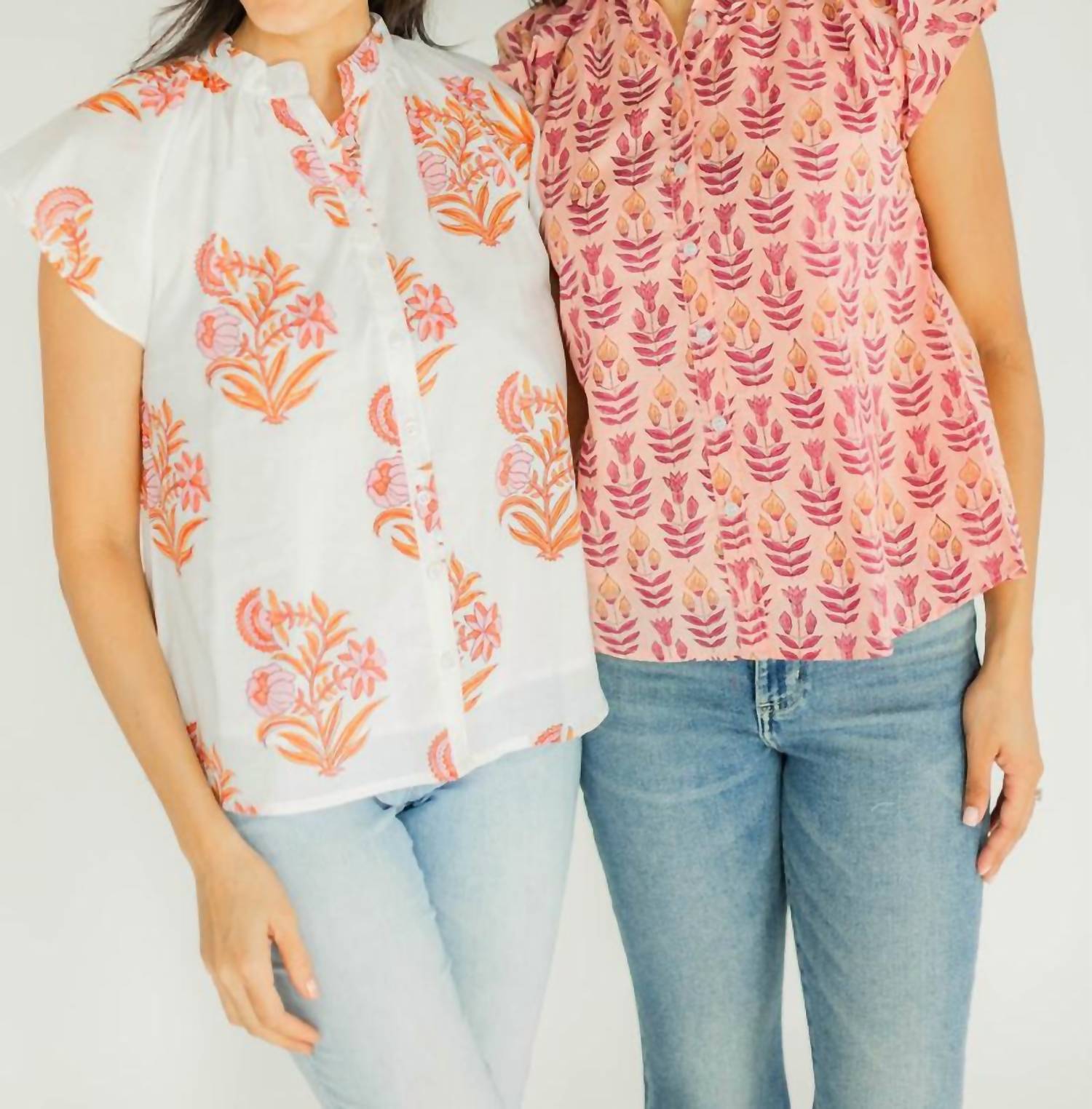 Victoria Dunn - Bays Button Front Blouse