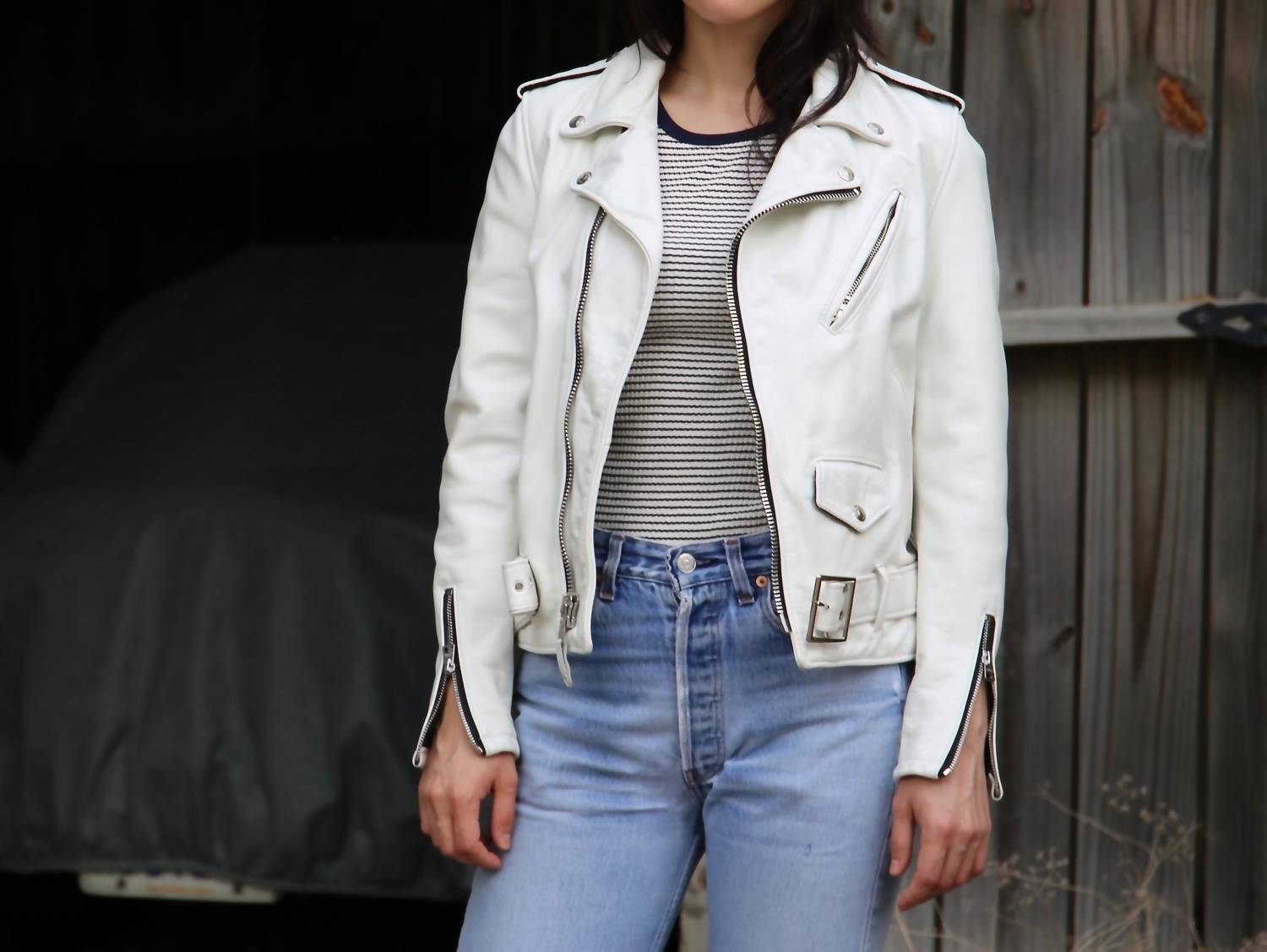 Schott N.Y.C. - Vintage Cowhide Leather Moto Jacket
