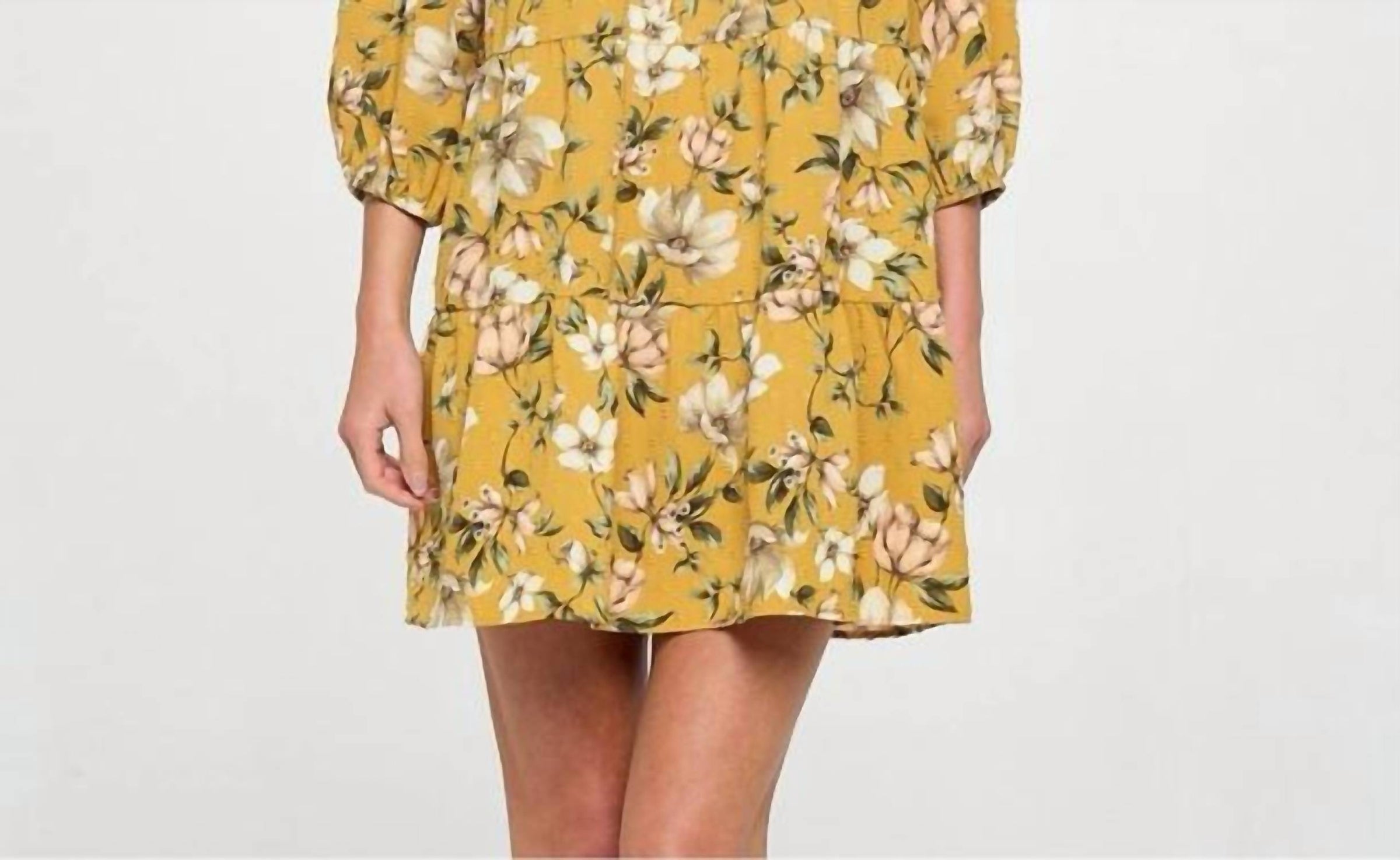 Accent Accessories - Elsie Tiered Smock Mini Dress