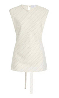 Proenza Schouler Trina Top in cream black - women's blouse - view 5