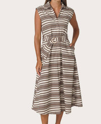 Lusana - Chloe Poplin Sleeveless Dress