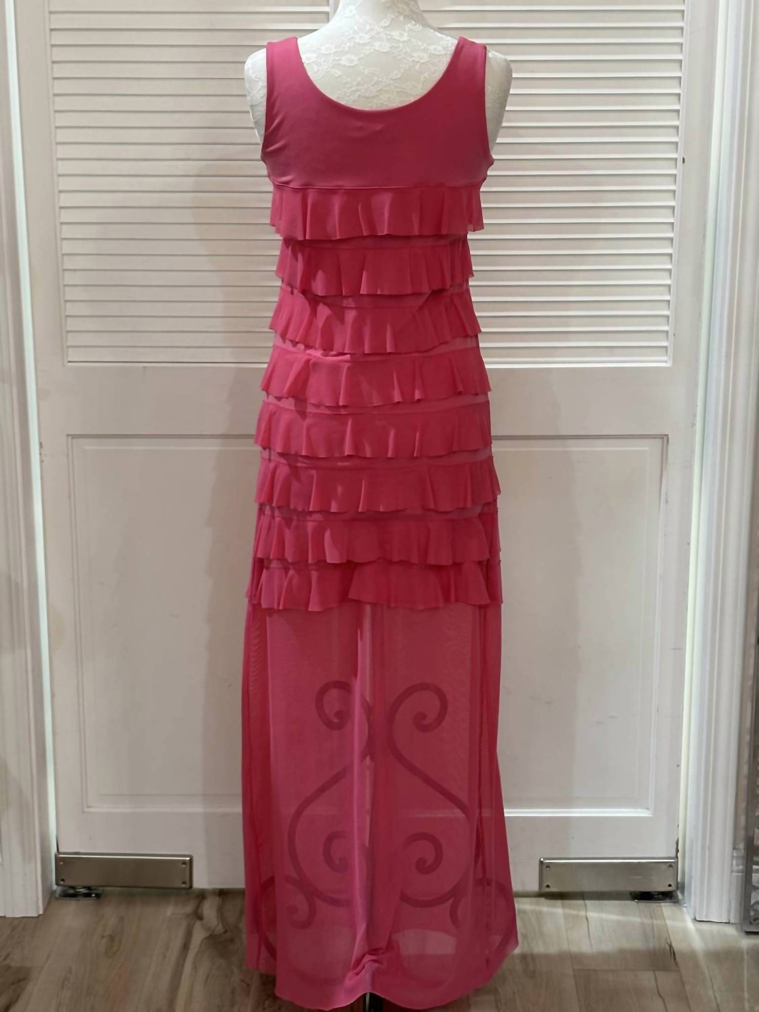 Isle By Melis Kozan - Women's Mesh Maxi Cha Cha Dress