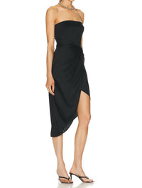Gauge 81 - Lica Strapless Linen Midi Dress