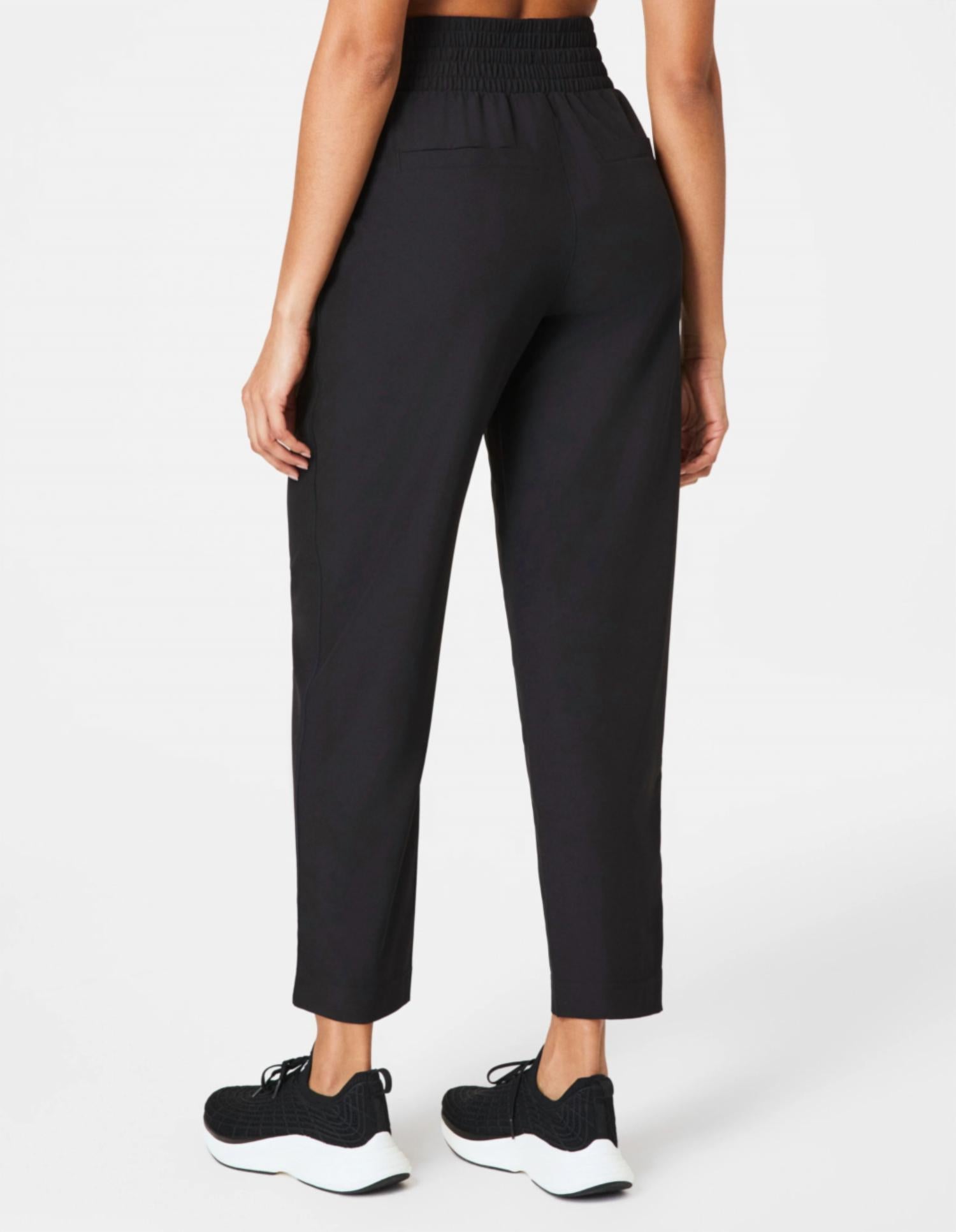 Spanx On The Move Slim Pants in black - women's pants - detail view