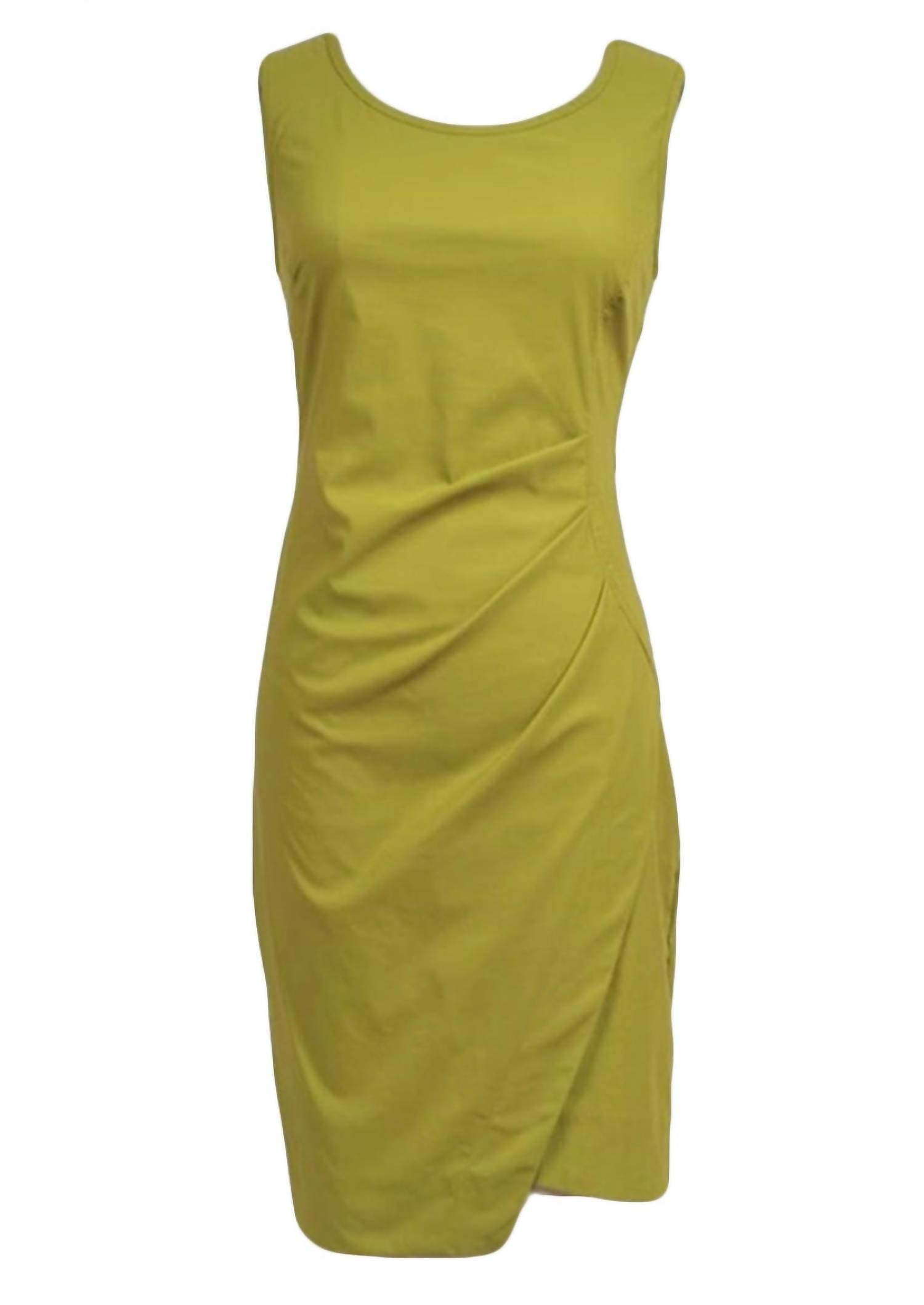 porto Ashby Midi Dress in zest - women's dress - detail view