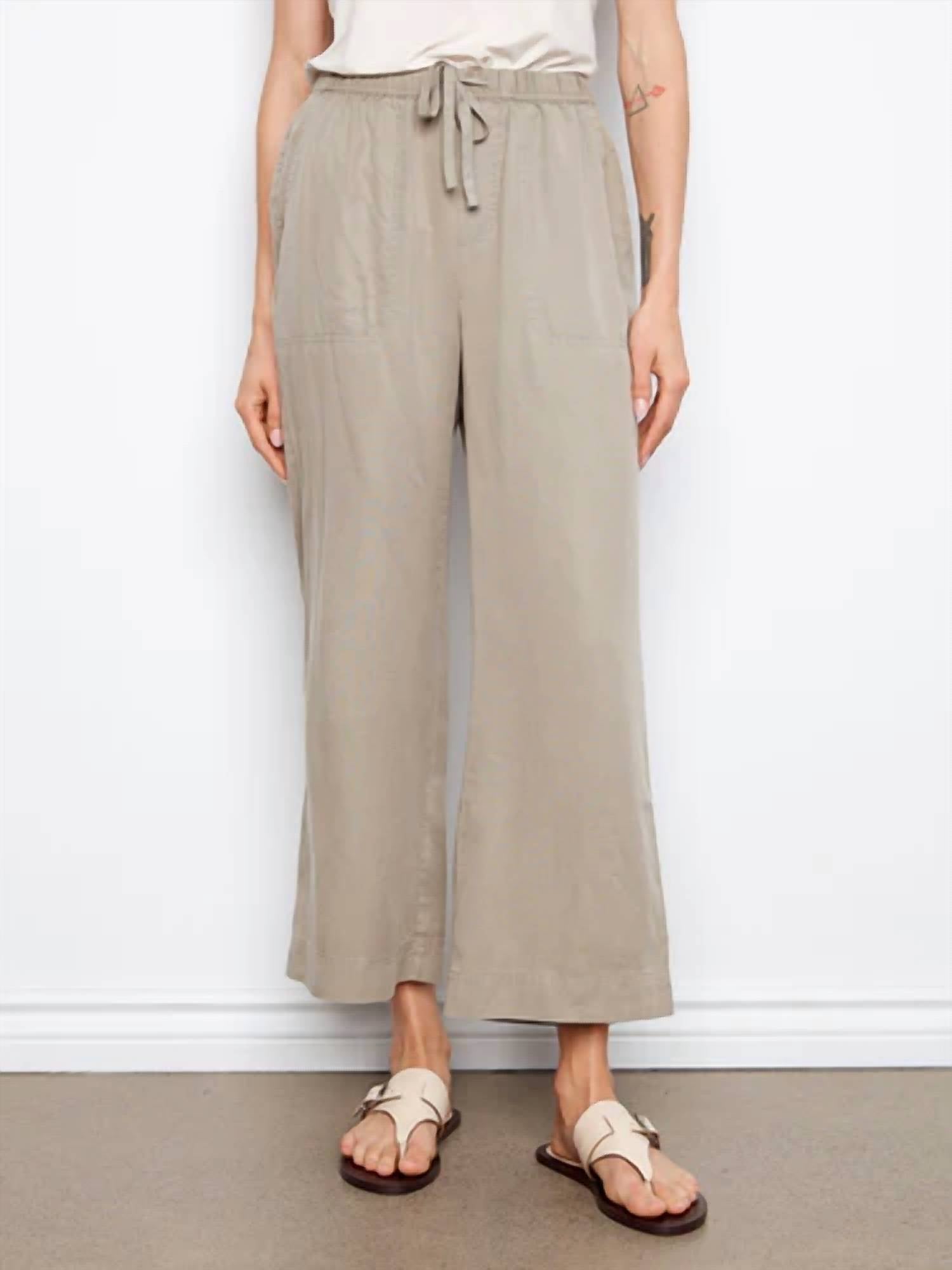 Charlie B - Tencel Wide Leg Jogger Pants