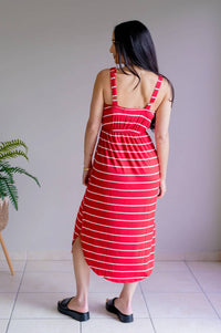 Michelle Mae - Striped Midi Dress
