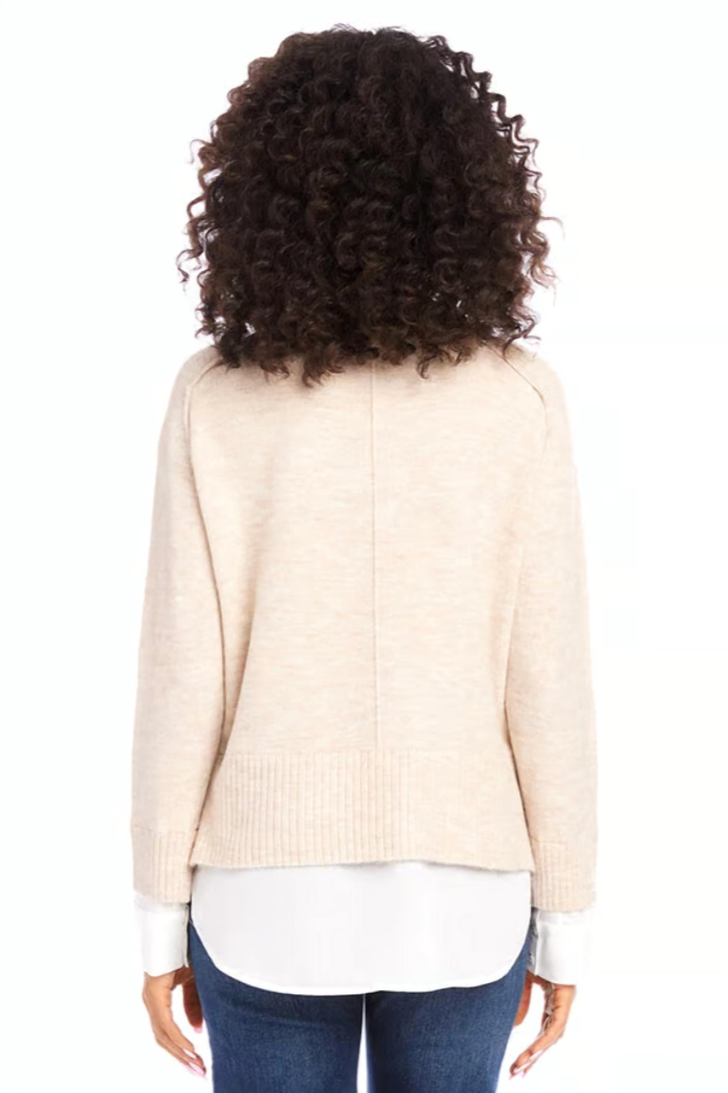 Karen Kane - Layered Crewneck Sweater