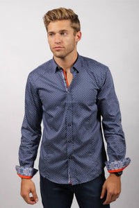 Eight X - Pattern Print Button Down Shirt
