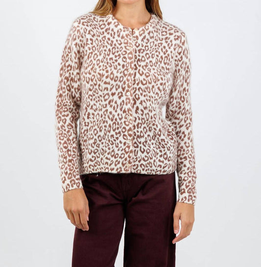 Kokun - Demi Cashmere Printed Cropped Cardigan