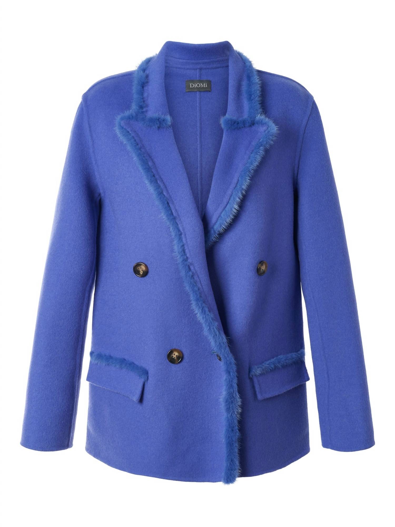 Diomi - Women's Wool Blend Mink Blazer