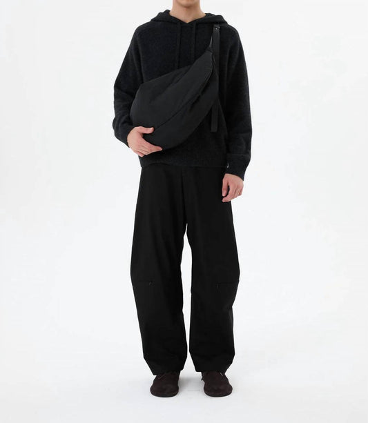 Shop Amomento - Curved Zip Banding Pants