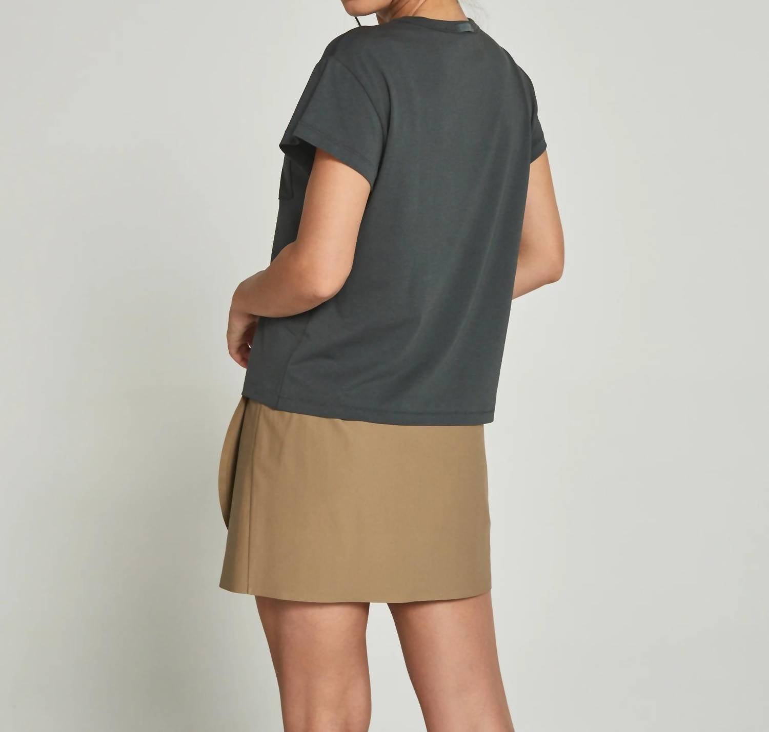 7Diamonds Relaxed Pocket Tee in basil - women's t-shirt - view 4