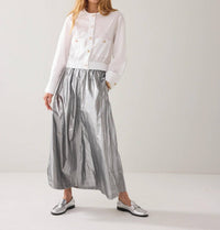 Summum - Cotton Polyester Blend Maxi Skirt