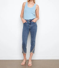 Charlie B - Embroidered Front Tulip Jeans