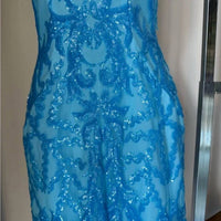 Ava Presley - Halter Sequin Homecoming Dress