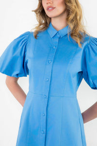 Thml - Puff Sleeve Button Up Dress