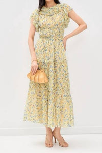 Ulla Johnson - Athene Short Sleeve Silk Top