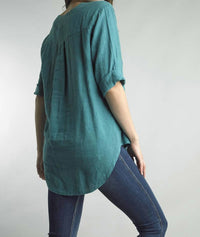 Tempo Paris - V-neck Elbow Sleeve Tunic