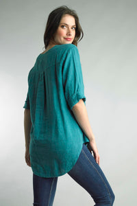 Tempo Paris - V-neck Elbow Sleeve Tunic