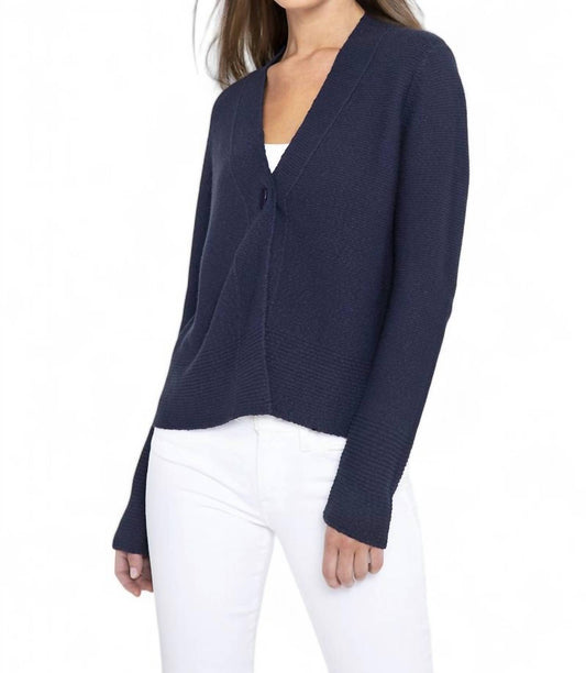 Kinross - ONE BUTTON TEXTURED CARDIGAN