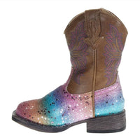 Roper - Girl's Rainbow Glitter Boots