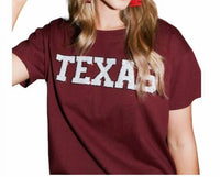 Fantastic Fawn - Sequin Texas Stars & Fringe T-Shirt