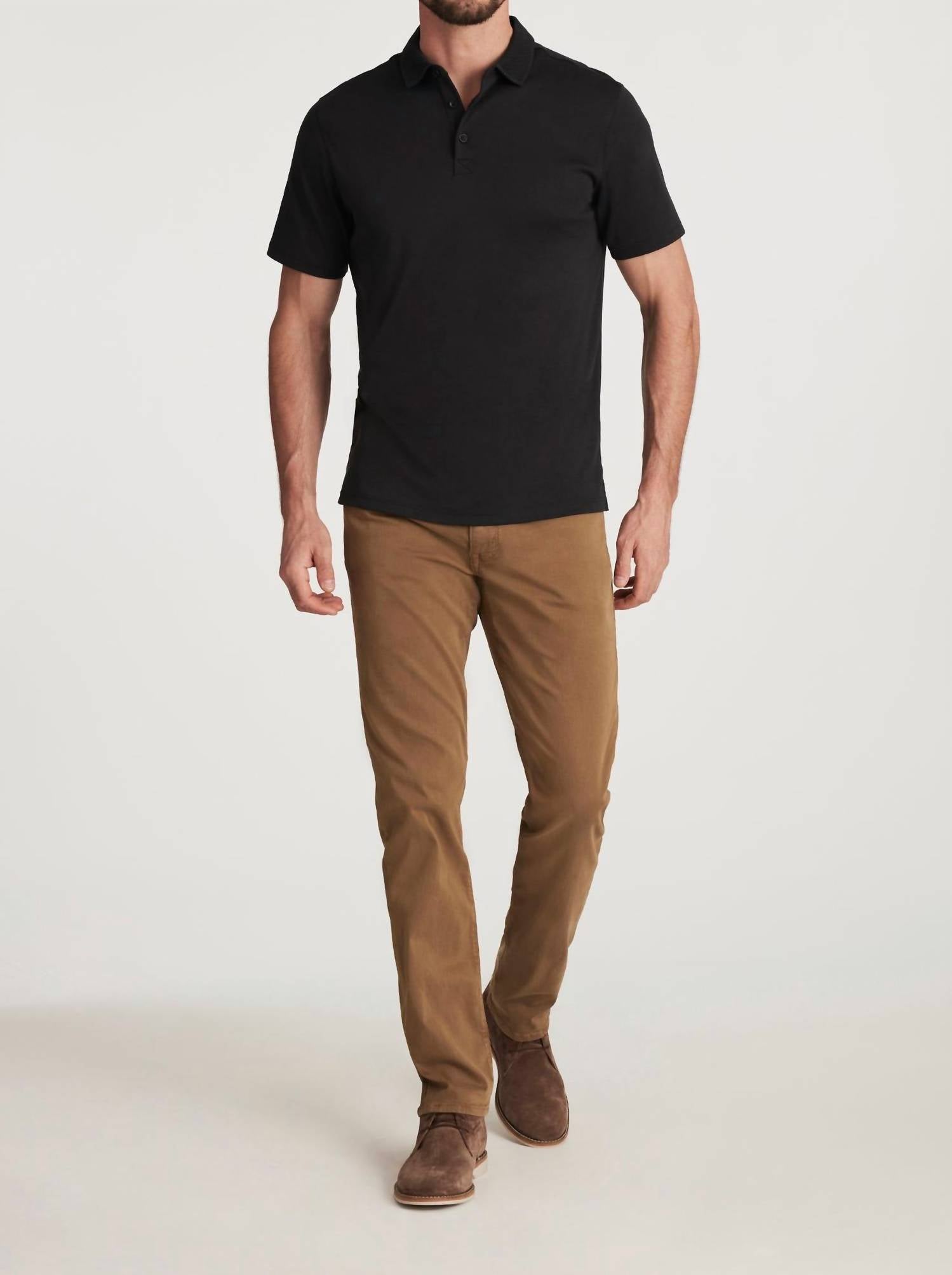34 Heritage Courage Straight Leg Pants in tobacco twill - men's pants - alternate view