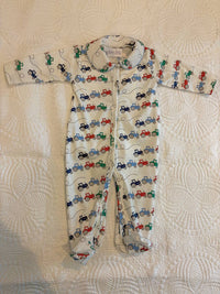 Rachel Riley - Kids' Tractor Print Footies