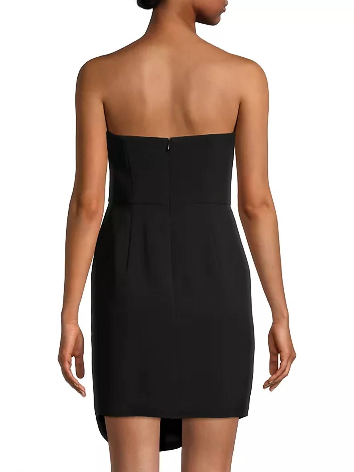 Liv Foster - Strapless Cocktail Twill Dress