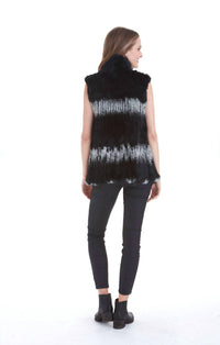Love Token - Eliza Genuine Real Rabbit Fur Vest