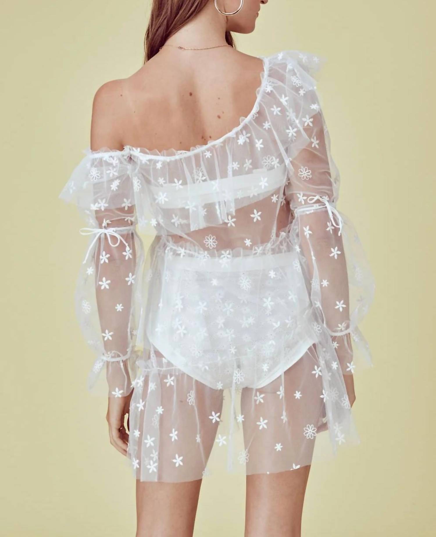 For Love & Lemons - Claudia Off Shoulder Tulle Dress