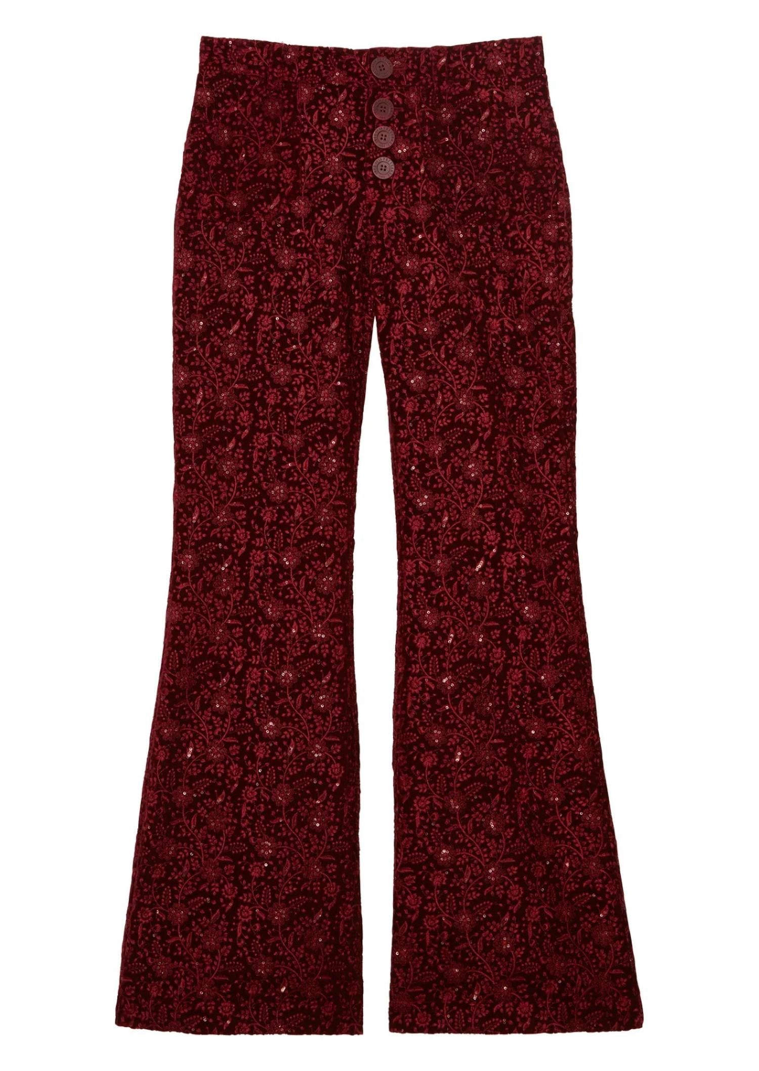 Ines De La Fressange - Women's Charlotte Embroidered Pant
