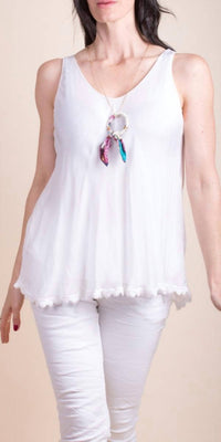 Gigi Moda - Carino Silk V-neck Tank Top