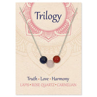 Zad - Women's Healing Trilogy Stone Bead Necklace
