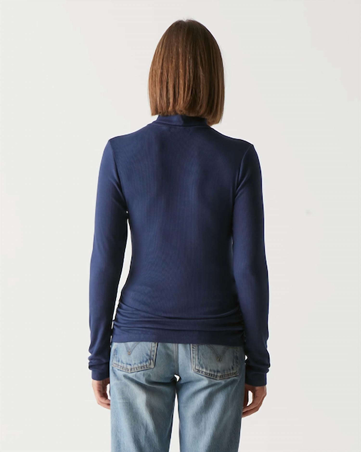 Michael Stars - Beck Ruched Turtleneck Sweater
