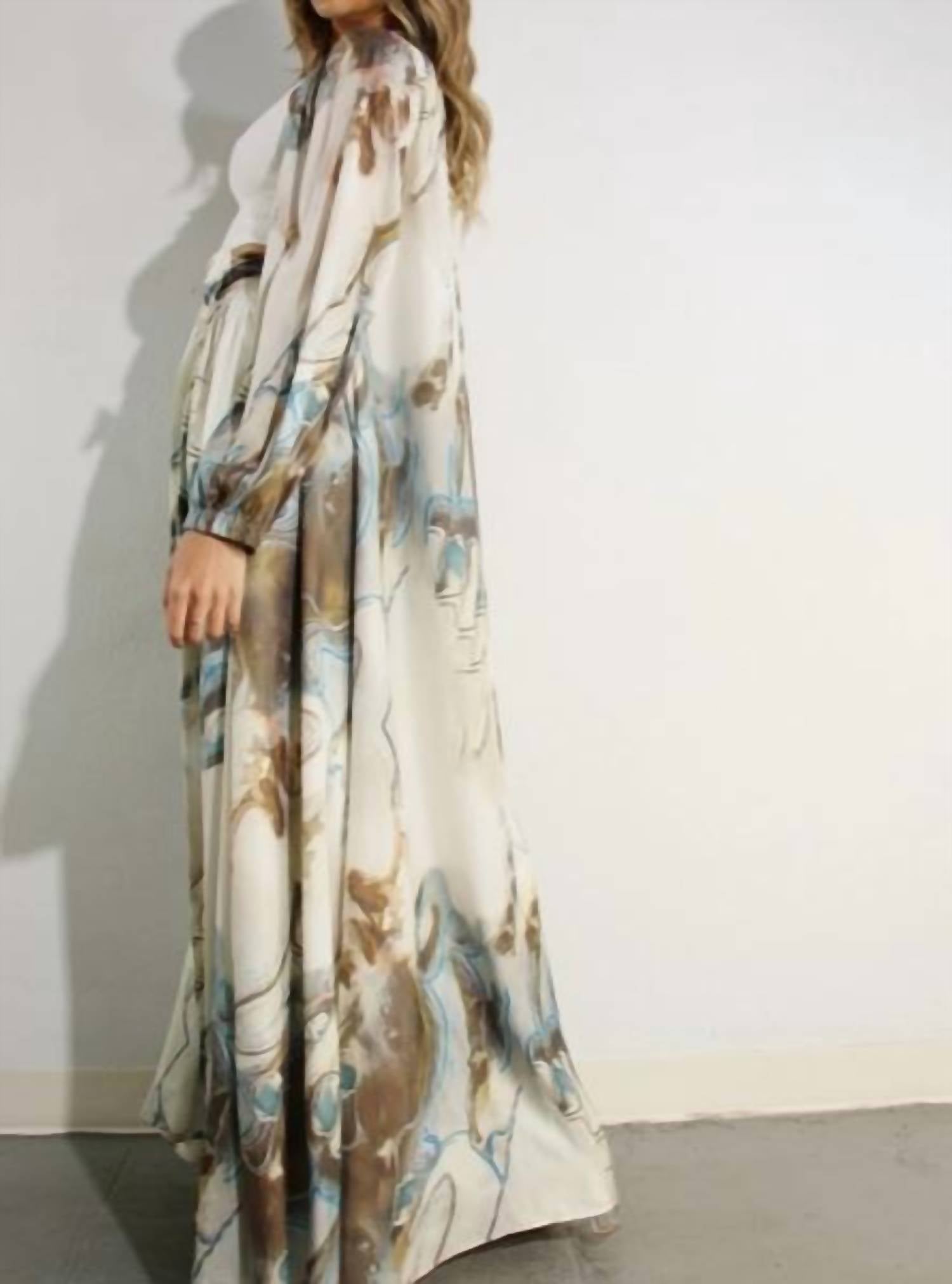 Mulla - Printed Cardigan & Pants Set