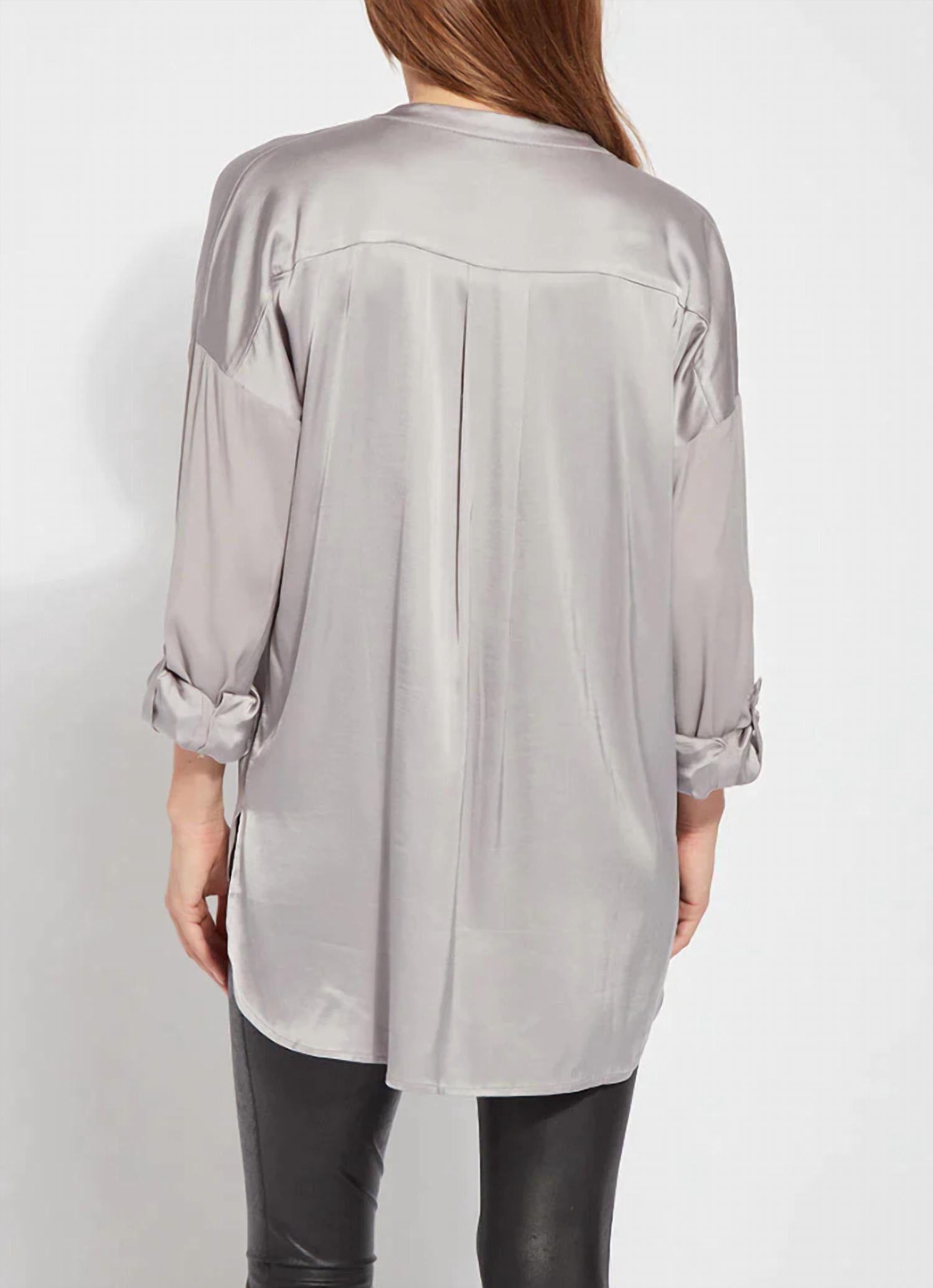 Ecovero Stretch Satin Shirt