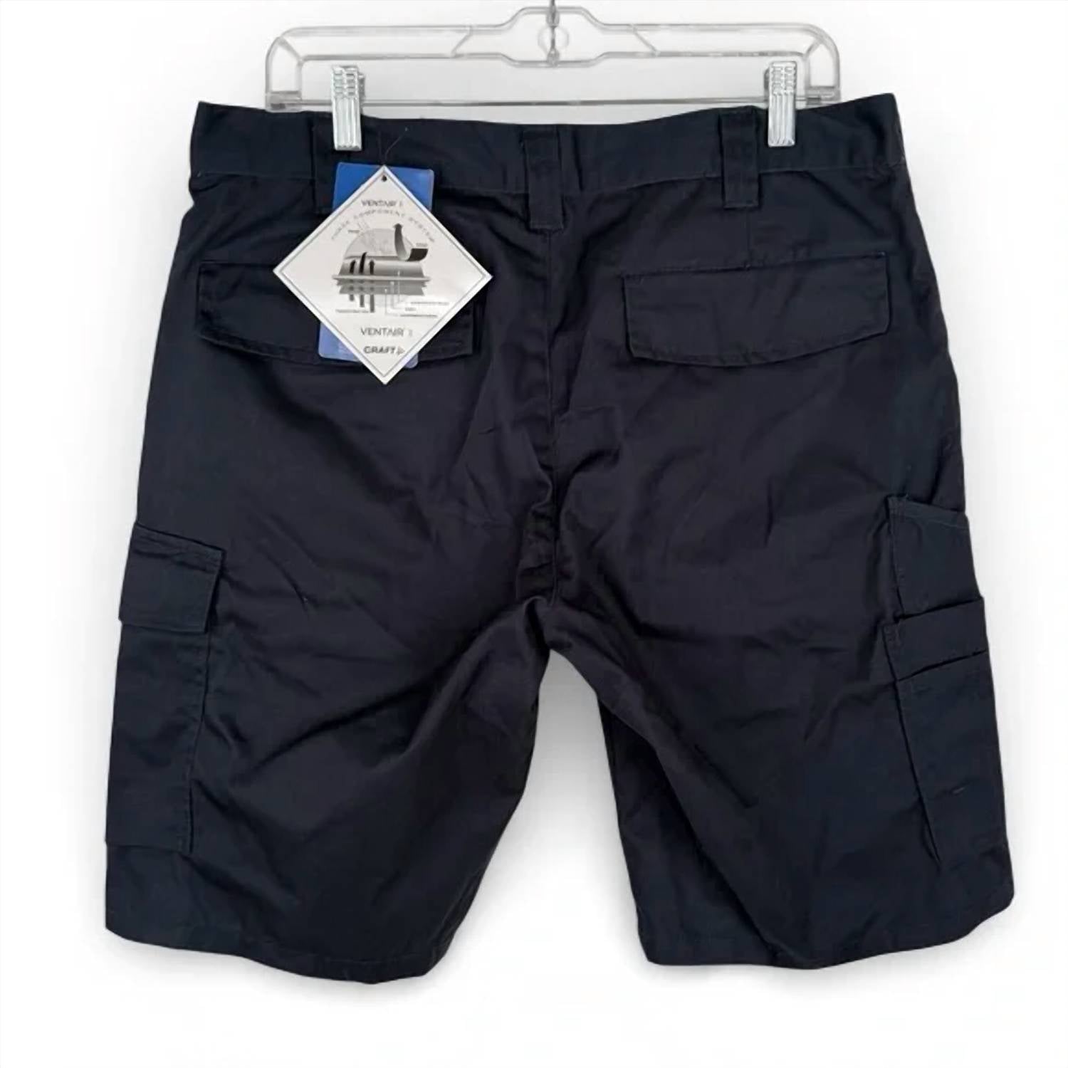 Projob Men's Ventair Work Shorts in navy - men's shorts - detail view