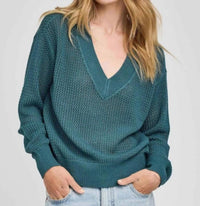 Gentle Fawn - Jensen Open Weave V-neck Sweater