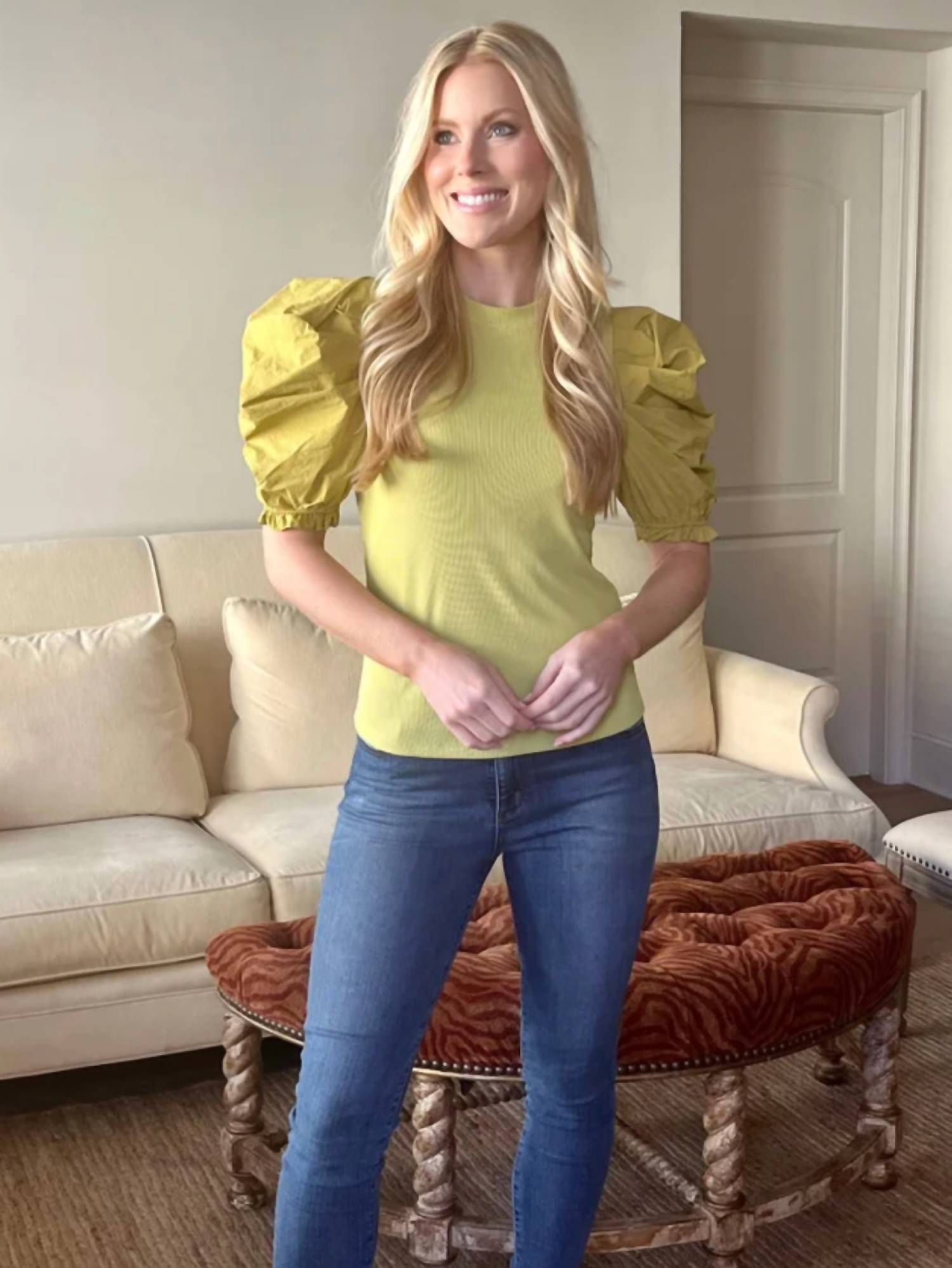 Carole Christian - Puff Sleeve Top