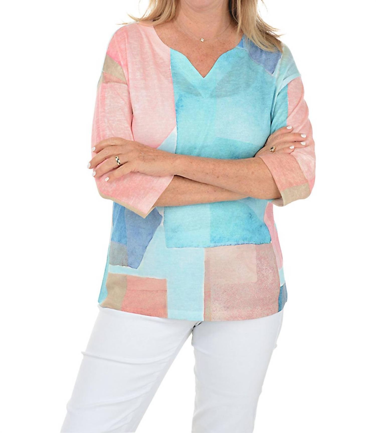 Fdj - Calliope Notch Neck Knit Top