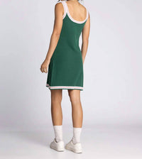 Thread & Supply Becca Dress in green pink - women's dress - alternate view