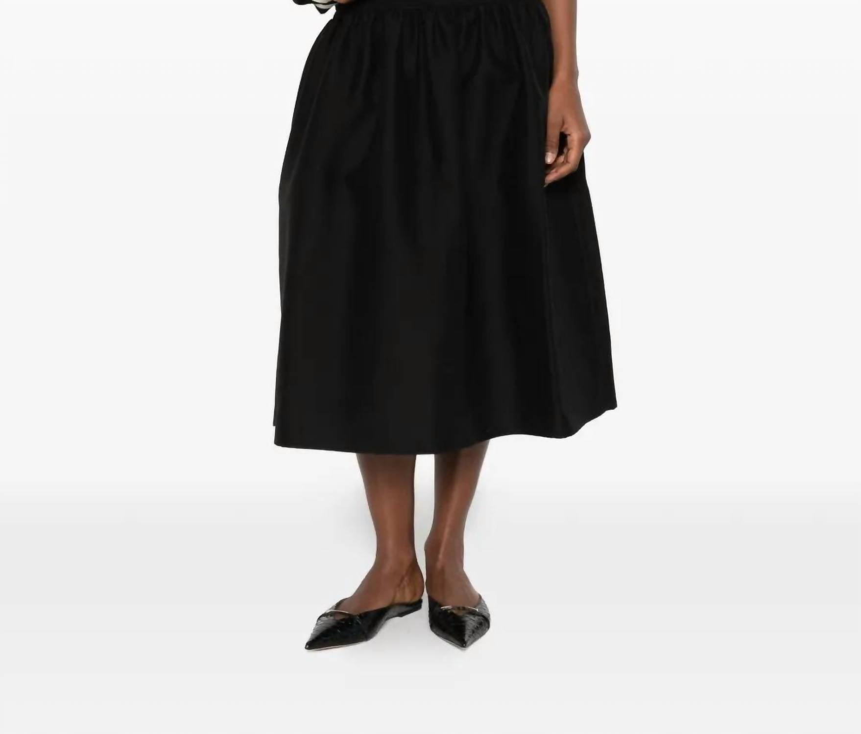 TOTEME Twinflowers Midi Tee Dress in black - women's dress