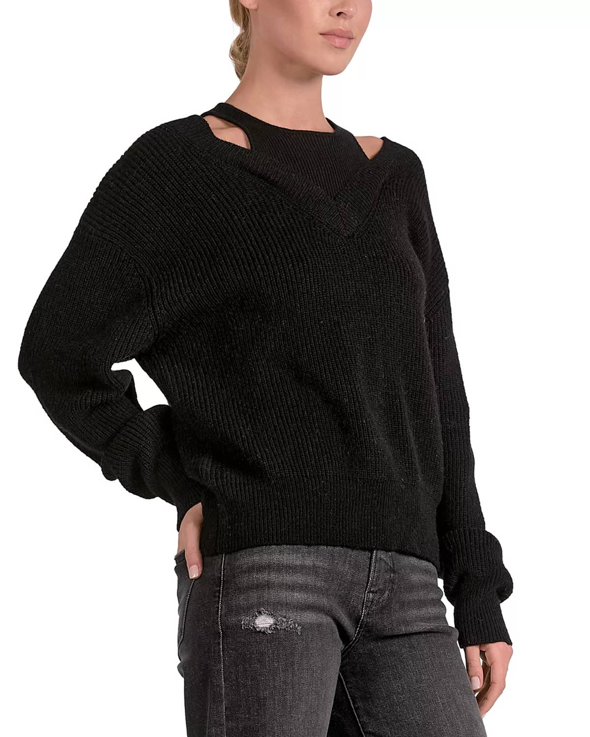 Elan - Deep V Neck Sweater