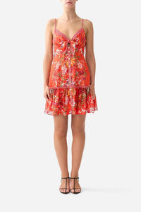 Camilla - Tie Front Short Dress