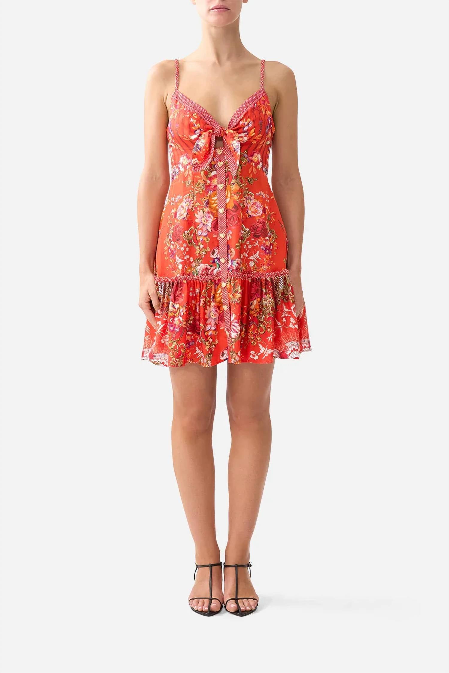 Camilla - Tie Front Short Dress