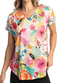 Jess & Jane - Sangria Cap Sleeve Top
