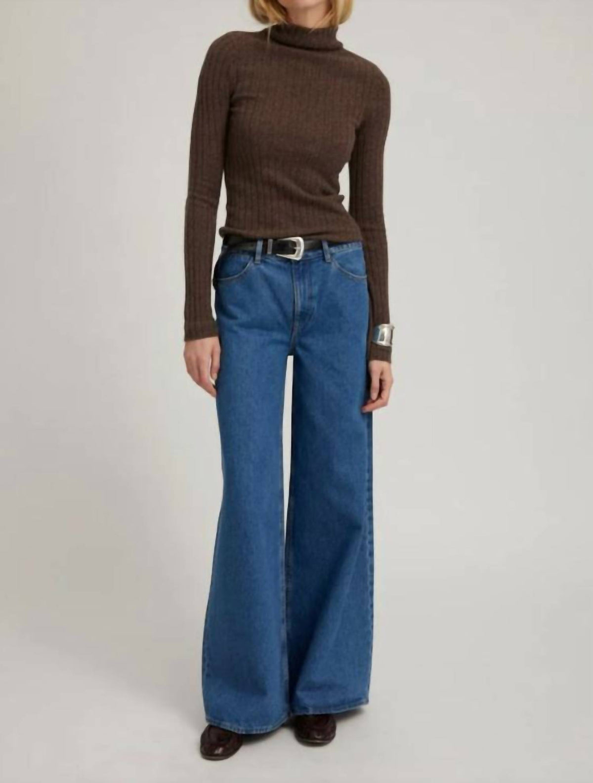 Sprwmn - Coco Wide Leg Denim Jeans