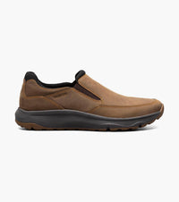 Florsheim Men's Tread Lite Moc Toe Slip On in brown ch brunch - men's loafer - detail view
